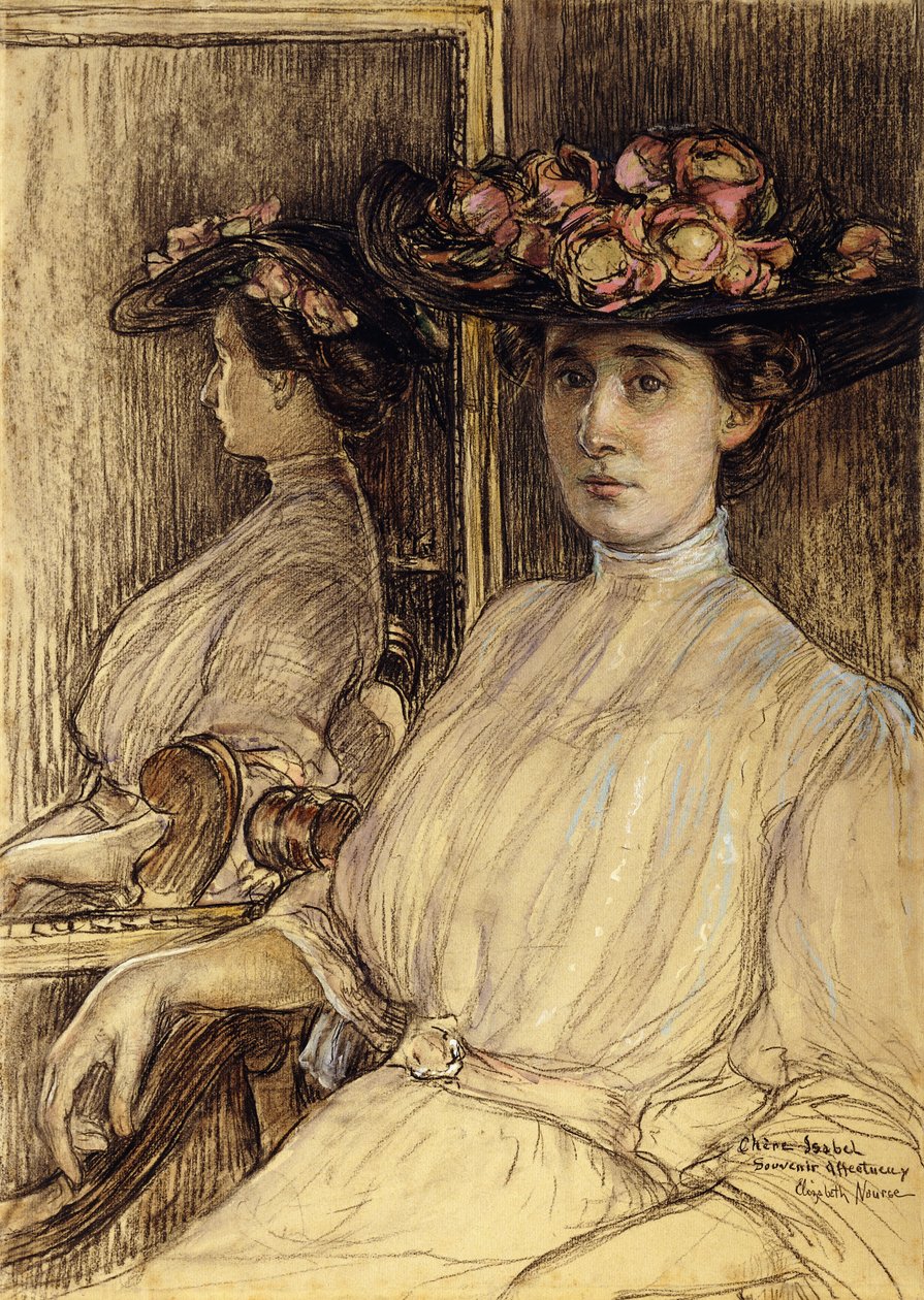 Portretschets van Miss Palmer door Elizabeth Nourse