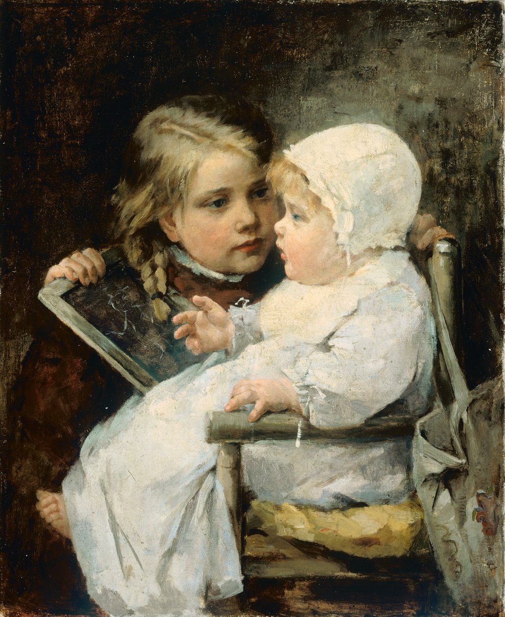 De jonge kunstenaar, 1885 door Ellen Kendall Baker