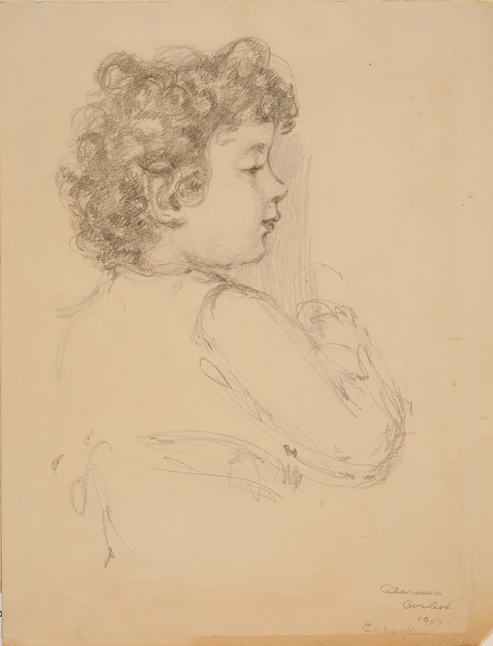 Clarissa, 1909 door Elmer Livingston MacRae
