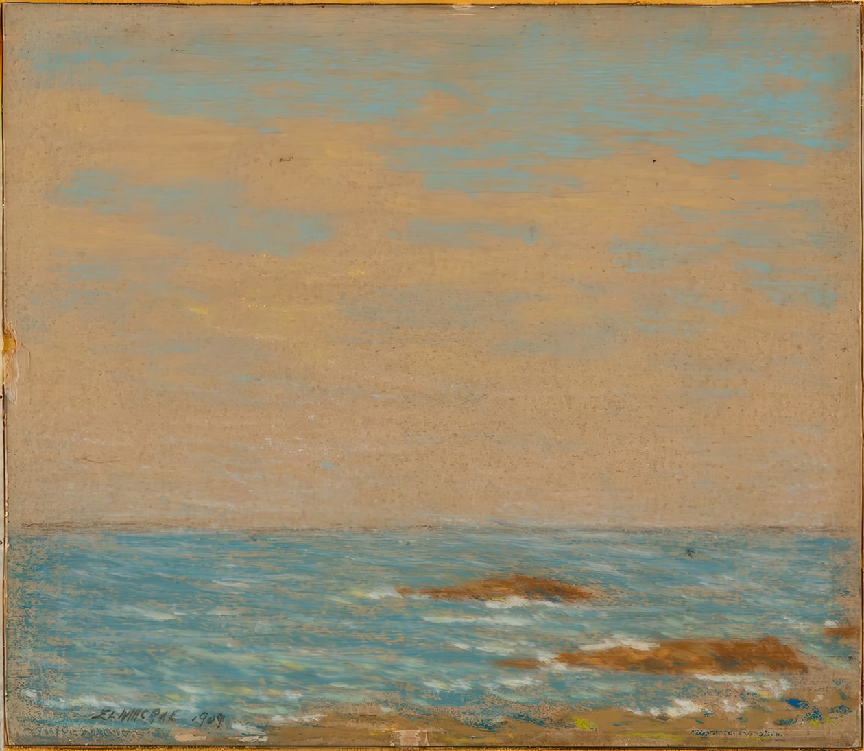 Zeegezicht door Elmer Livingston MacRae