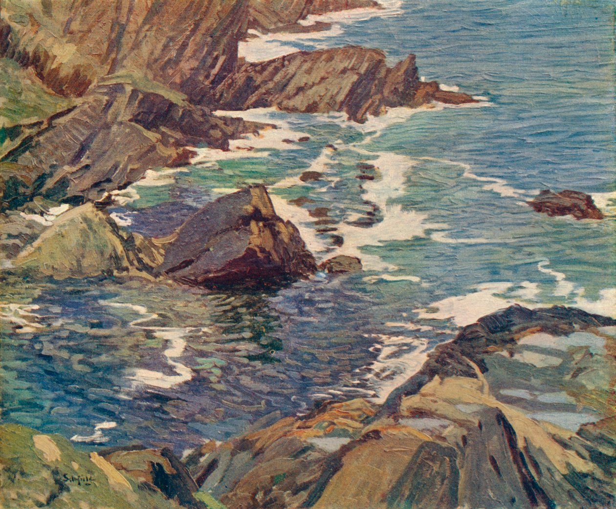 Een Cornish Inham, ca. 1912 door Elmer Schofield