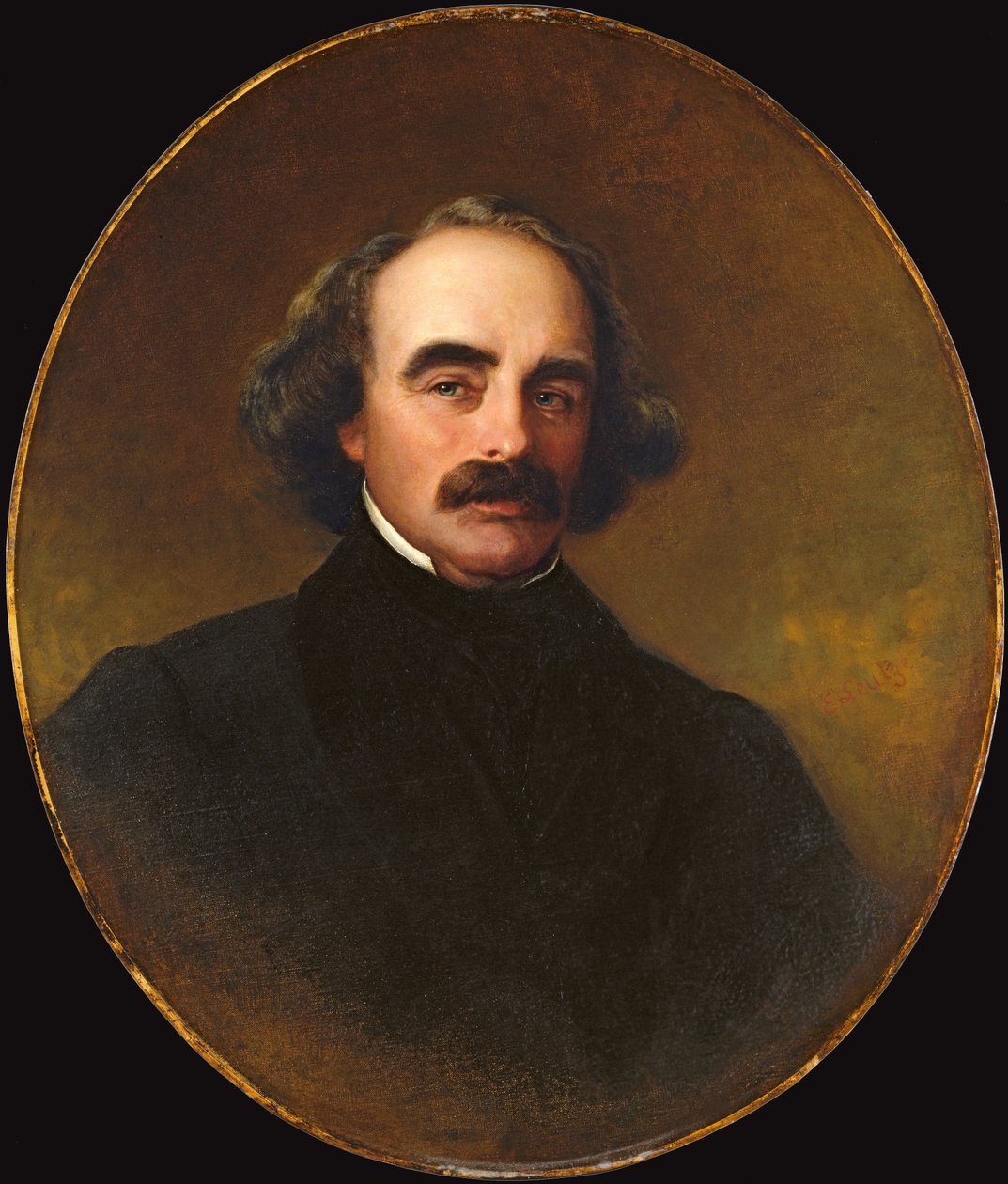 Nathaniel Hawthorne door Emanuel Gottlieb Leutze