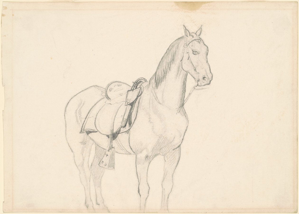 Paard door Emanuel Gottlieb Leutze