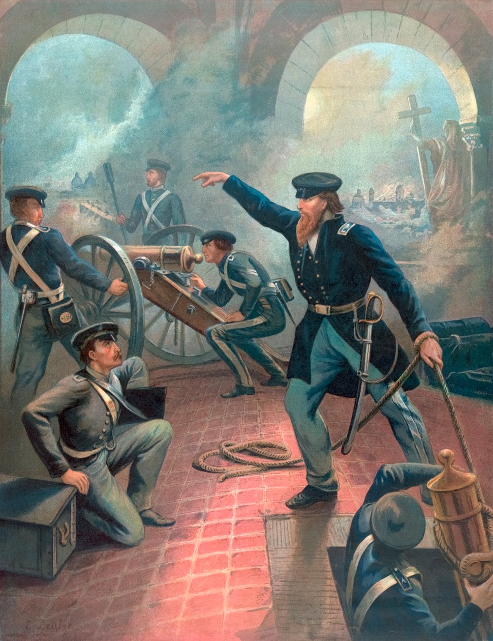 Ulysses S. Grant in de Mexicaans-Amerikaanse oorlog door Emanuel Gottlieb Leutze