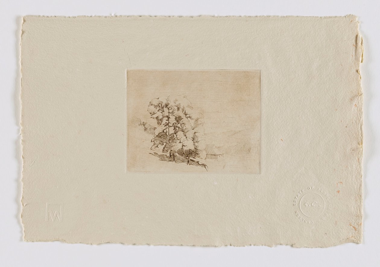 Connecticut Hillside (fm. portefeuille) door Emil Carlsen