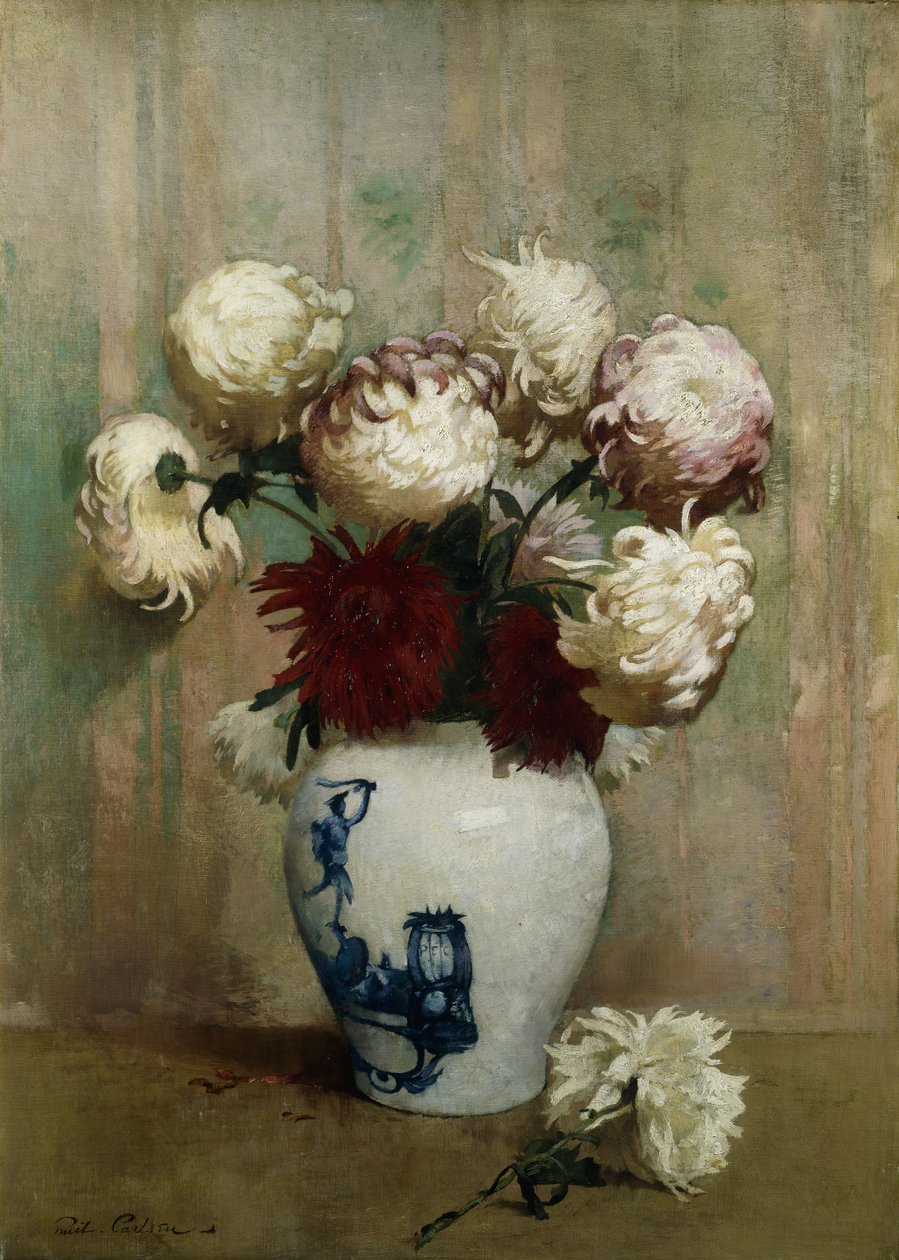 Moeders in een oosterse vaas door Emil Carlsen