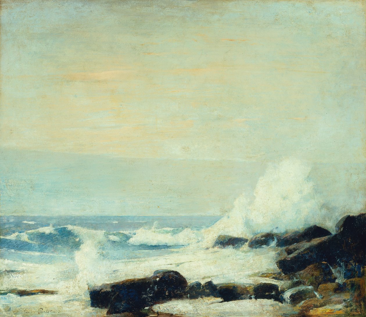 De majestueuze zee, ca. 1907 door Emil Carlsen