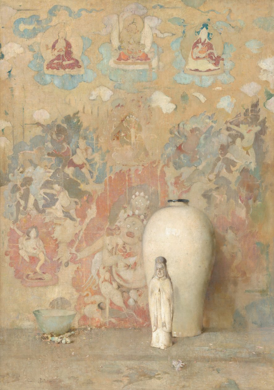 Het Beeld uit Tibet door Emil Carlsen