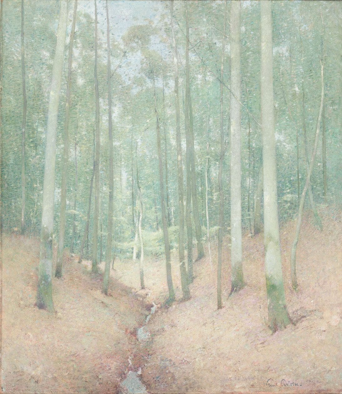 Bosinterieur door Emil Carlsen