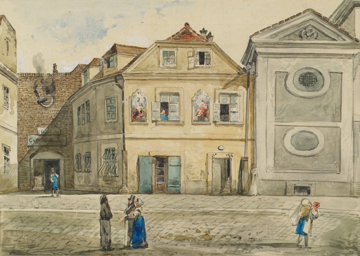 Het scherprechters huis in Wenen door Emil Hütter