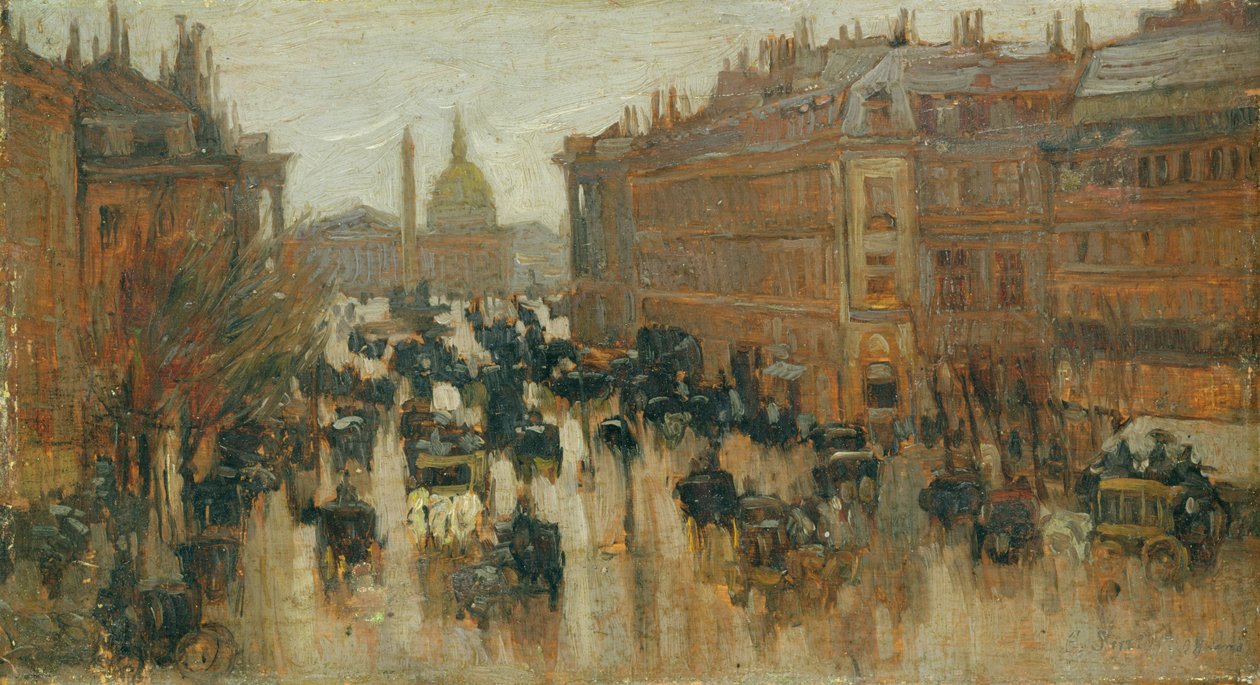 Rue Royale, Parijs door Emil Leonhard Smidt