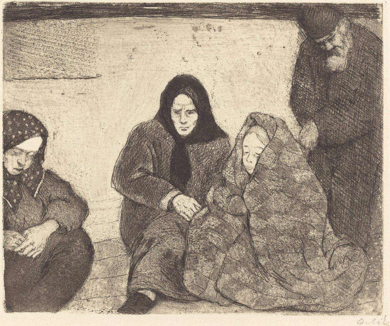 Emigranten door Emil Orlik
