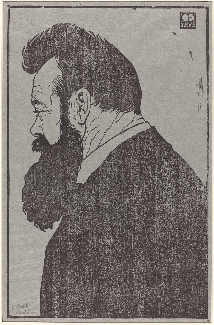 Ferdinand Hodler door Emil Orlik