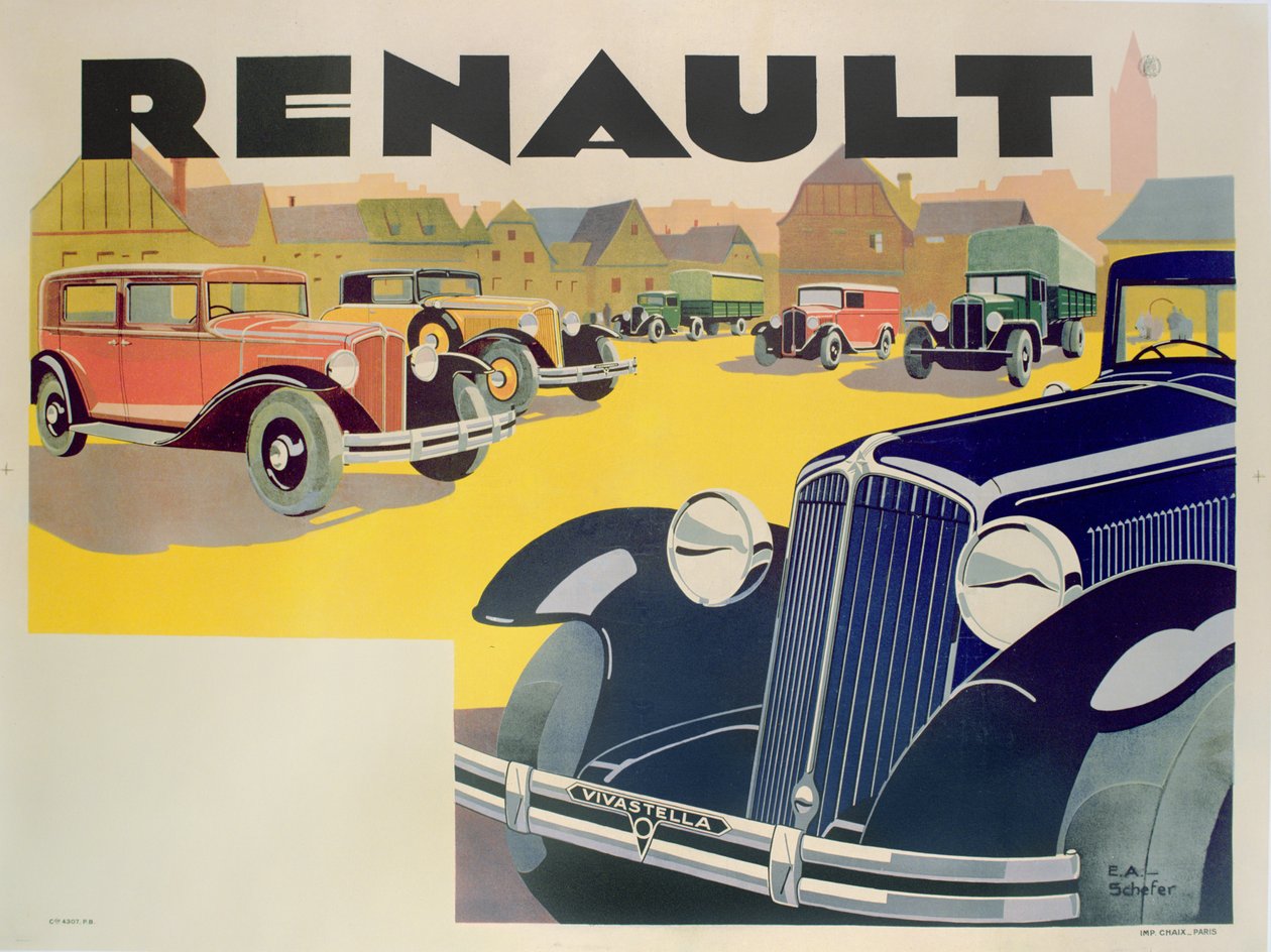 Advertentie voor Renault motorauto