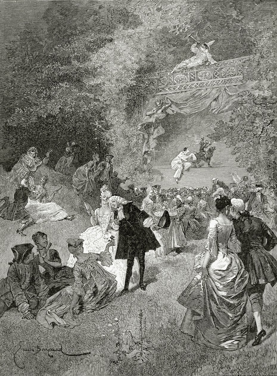Het feest bij Thérèse, 19e eeuw door Emile Antoine Bayard