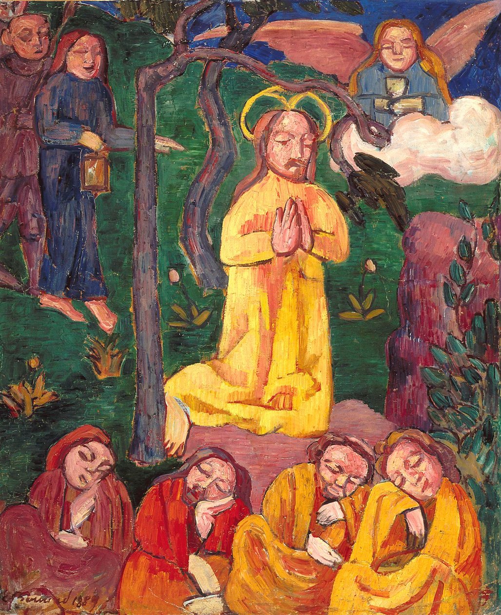 De gele Christus door Emile Bernard