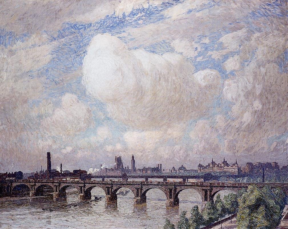 Waterloo Brug in de Zon door Emile Claus