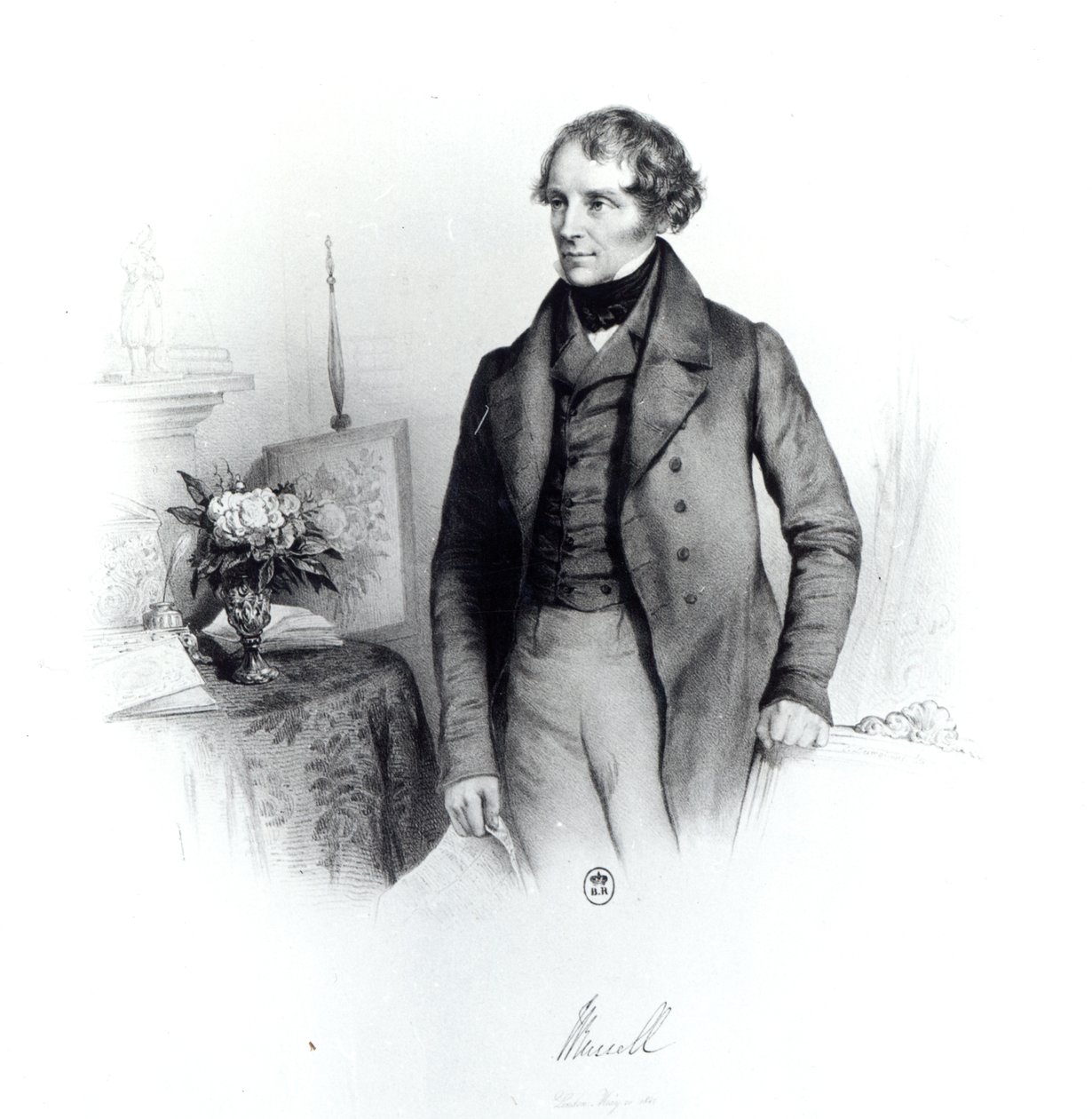 Portret van Lord John Russell (1792-1878) door Emile Desmaisons