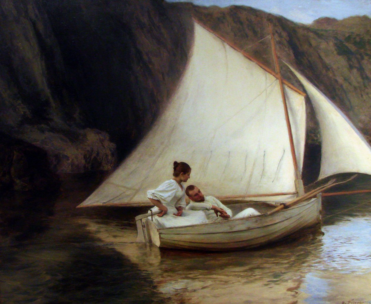 Het kleine bootje door Emile Friant