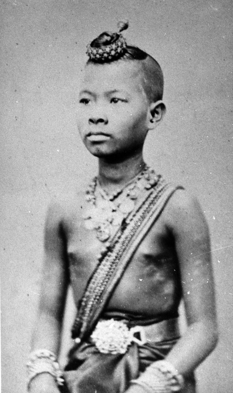 Vietnamese of Cambodjaanse jongen, c.1870s door Emile Gsell