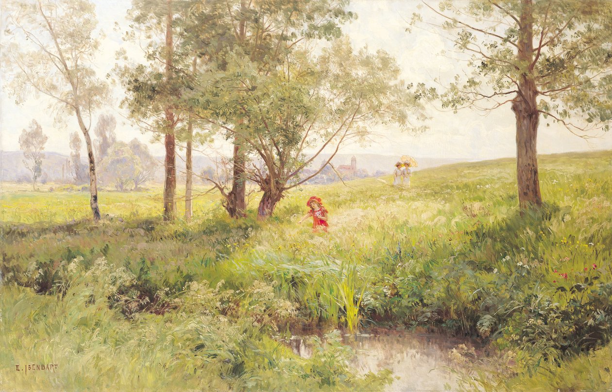 Landschap door Emile Isenbart