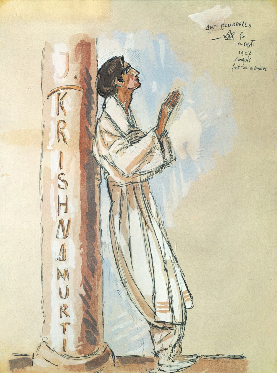 Krishnamurti, 1927 door Emile Antoine Bourdelle