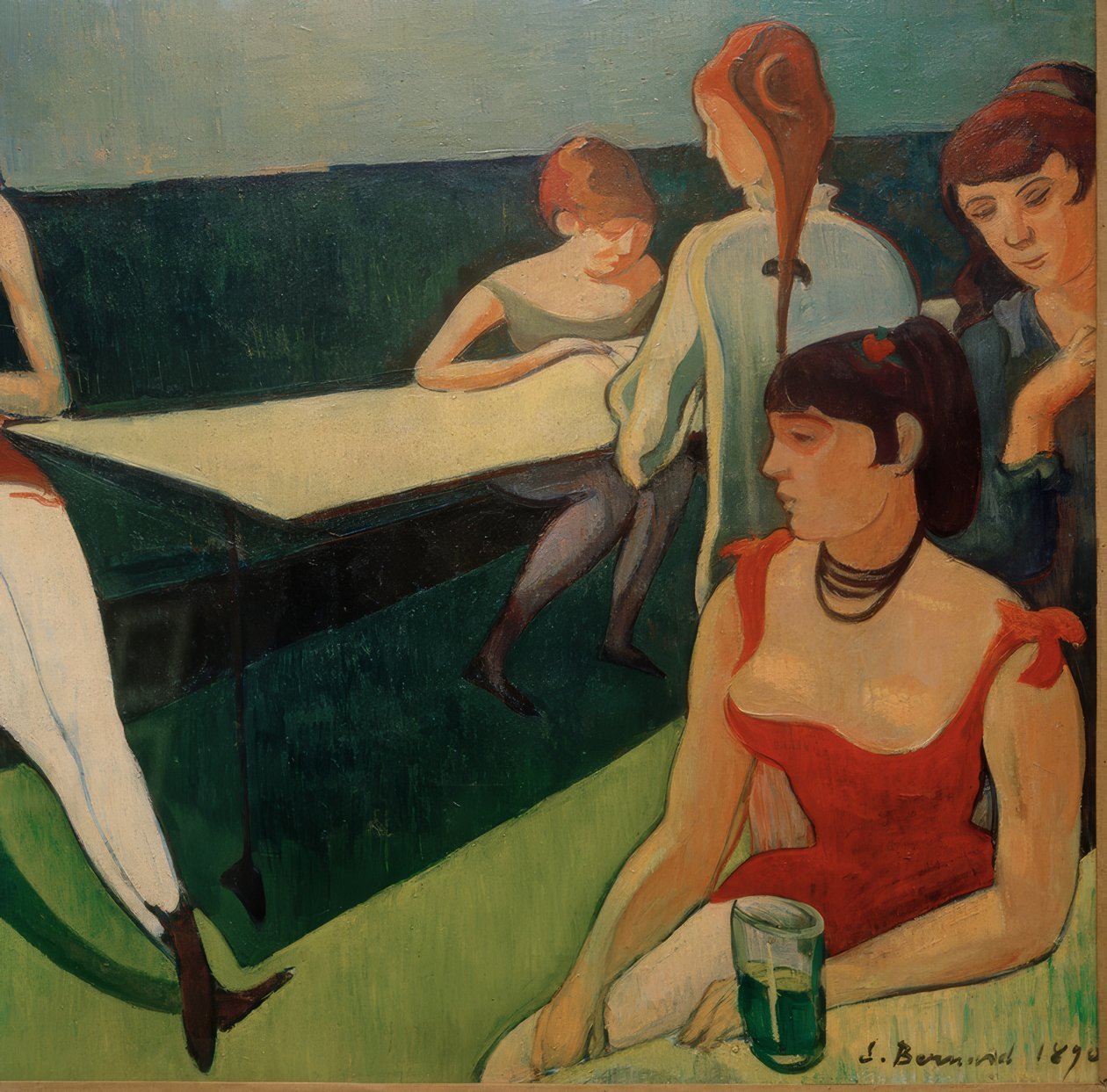 Een bordeel (detail) door Emile Bernard