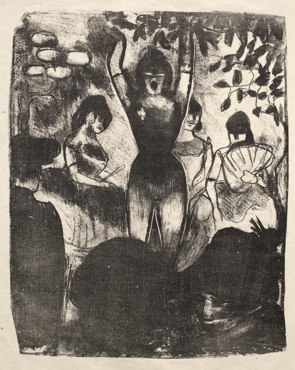Zanger in het Café-Concert door Emile Bernard