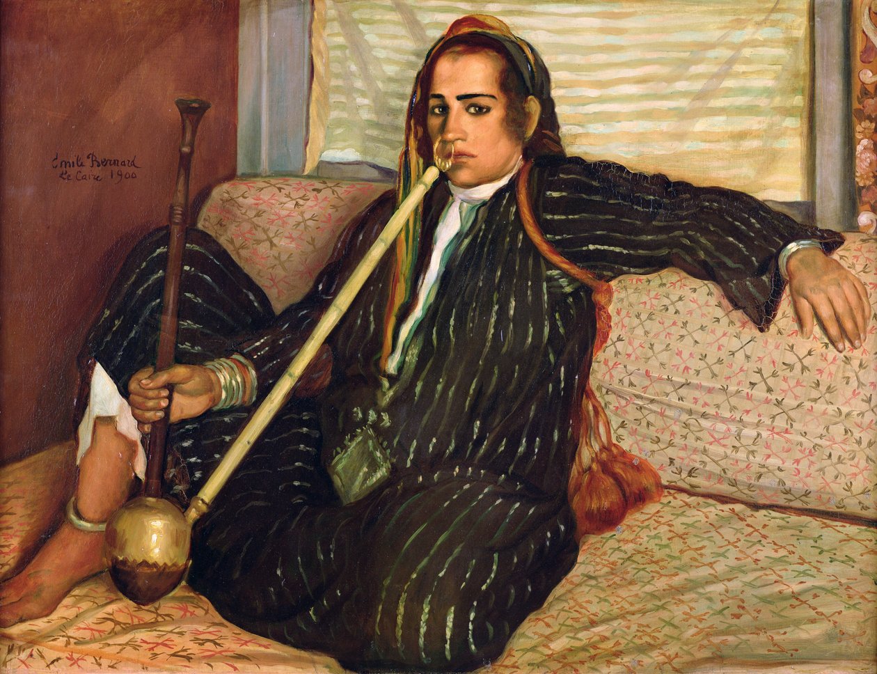 Hasj roken, 1900 door Emile Bernard