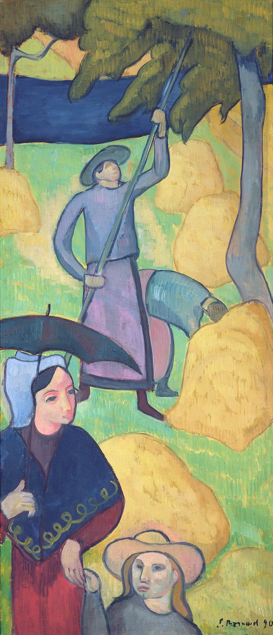 De appeloogst, 1890 door Emile Bernard