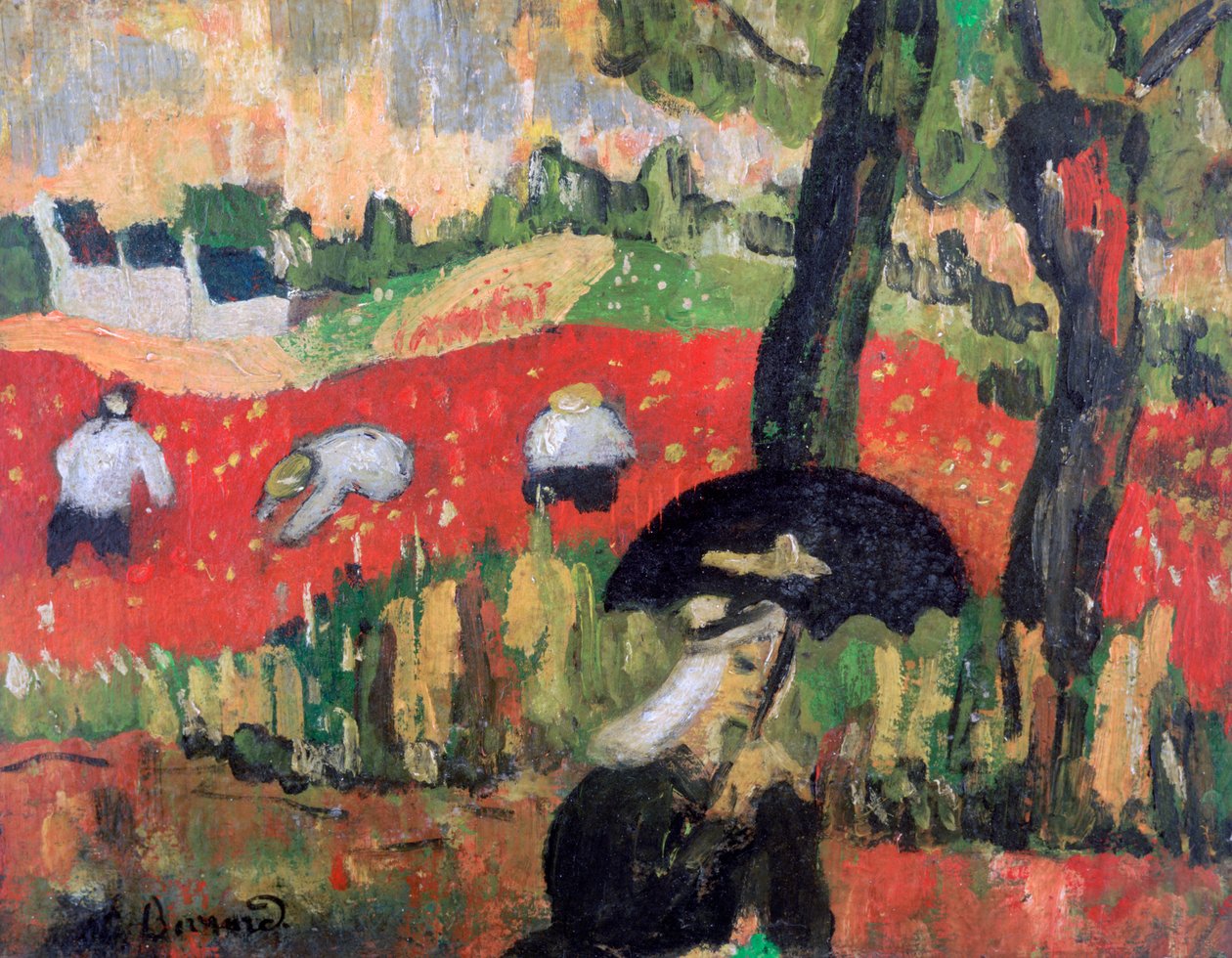 Het Rode Veld, Pont Aven, c1887 door Emile Bernard