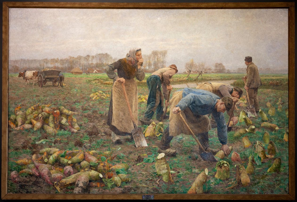 Bietenoogst door Emile Claus