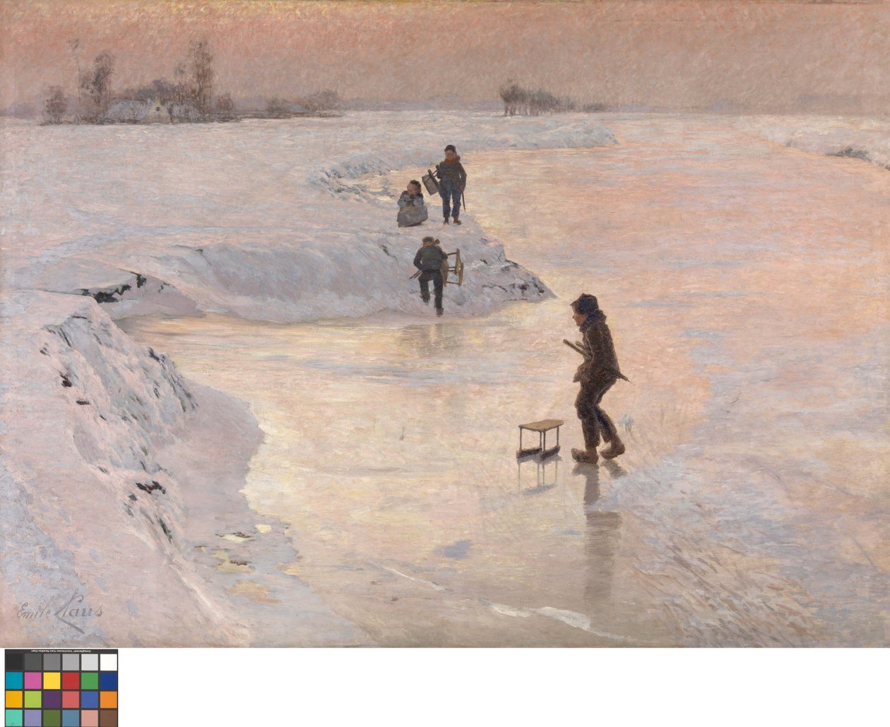 Italiaans: The Skaters door Emile Claus
