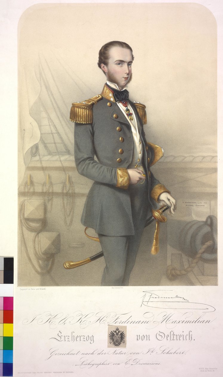 Ferdinand Maximiliaan Aartshertog van Oostenrijk door Emile Desmaisons
