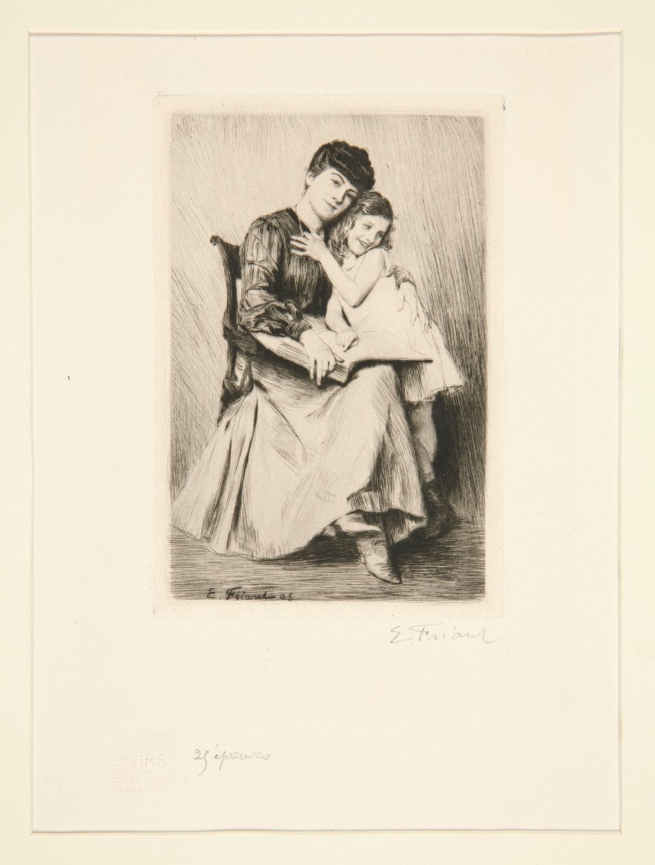 Premières Études door Emile Friant