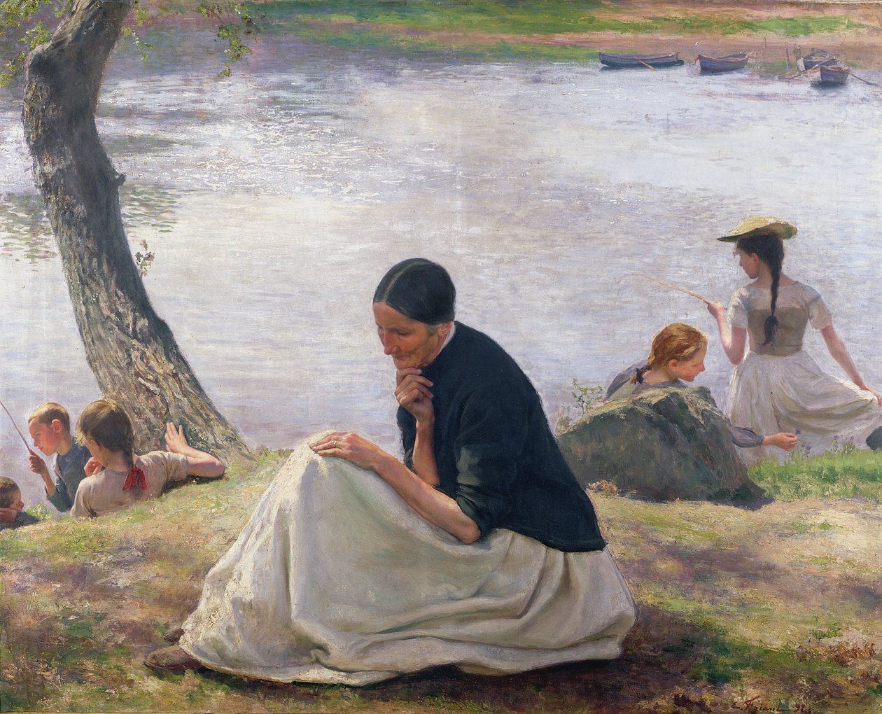 Souvenir, 1891 door Emile Friant