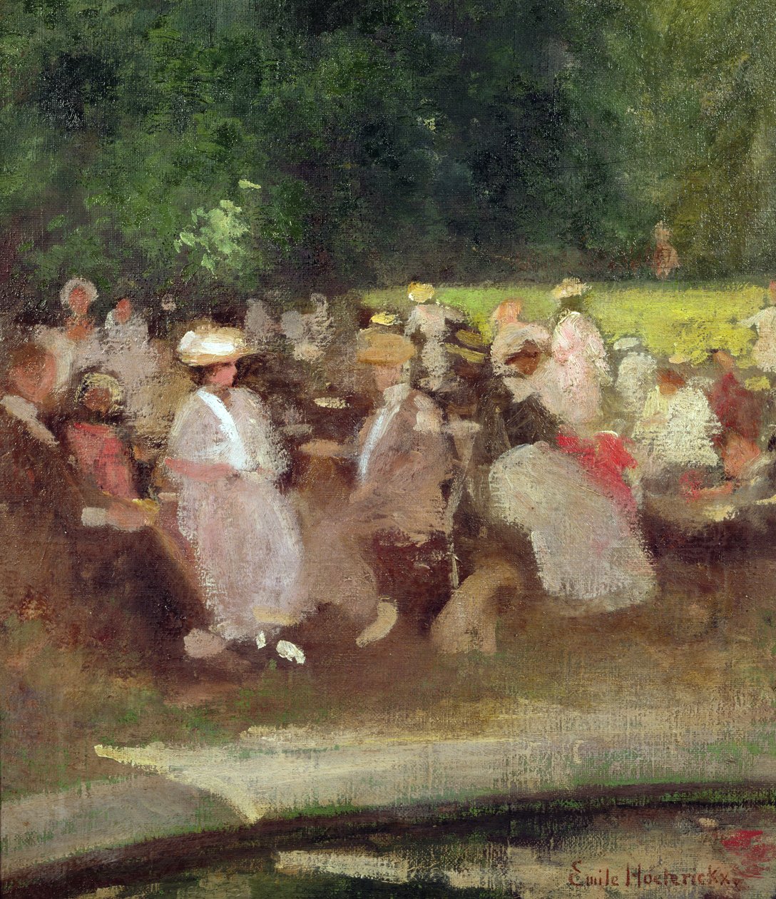 Zomer in het park, c.1881 door Emile Hoeterickx