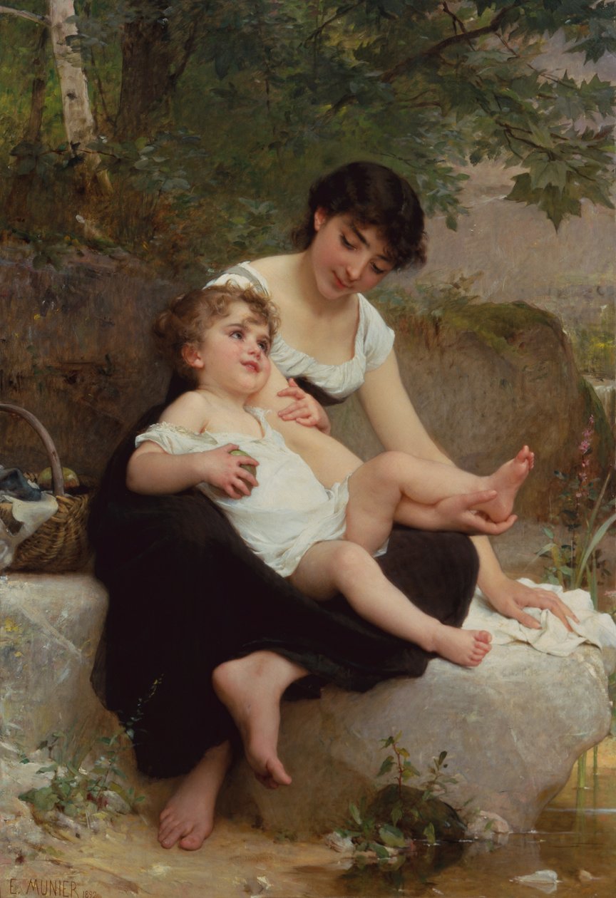 Moeder en Kind door Emile Munier