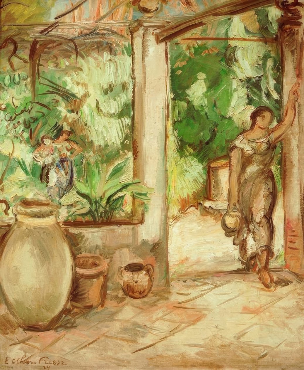 Vrouw met kruik door Emile Othon Friesz