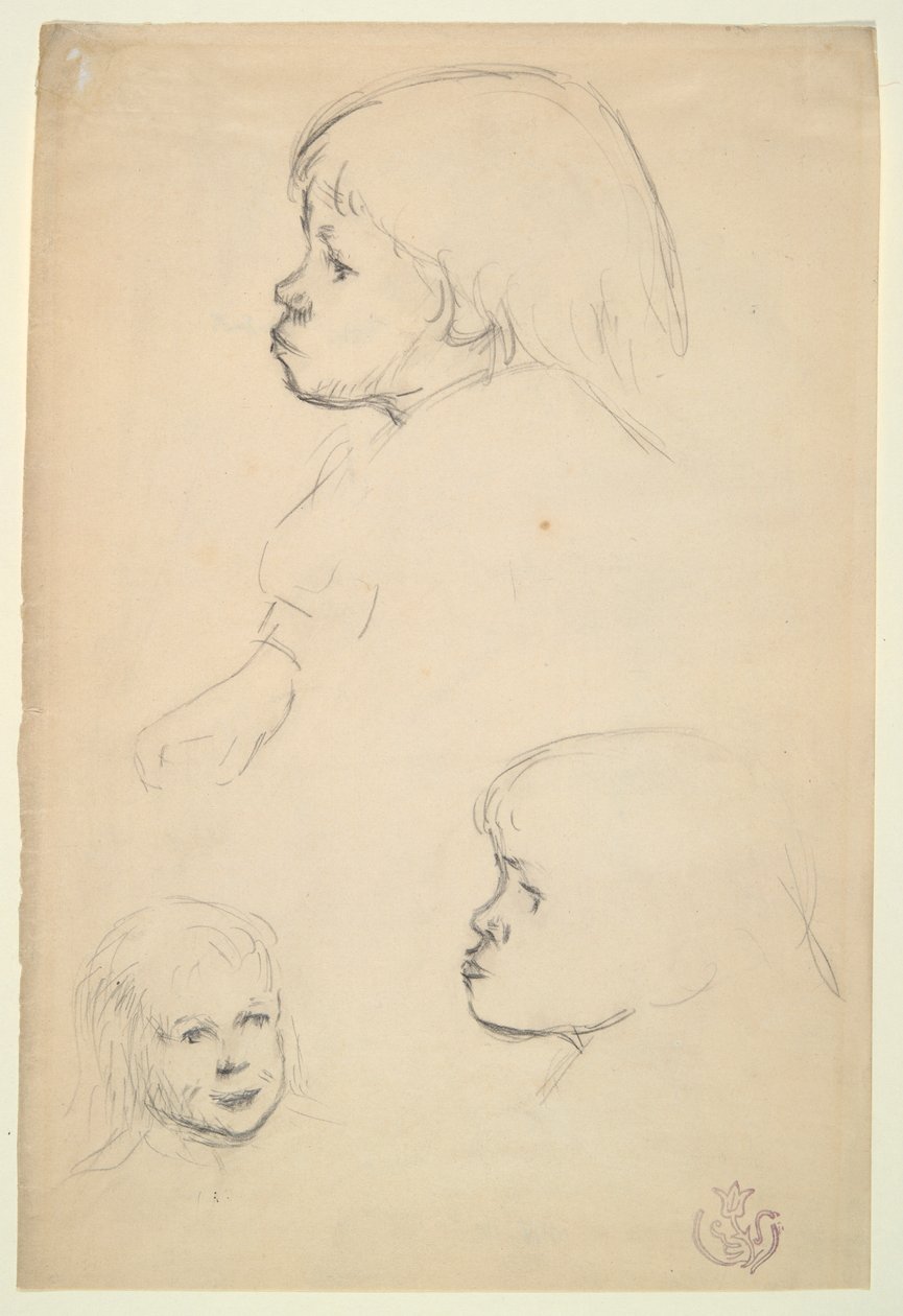 Studies van een kind door Emile Schuffenecker