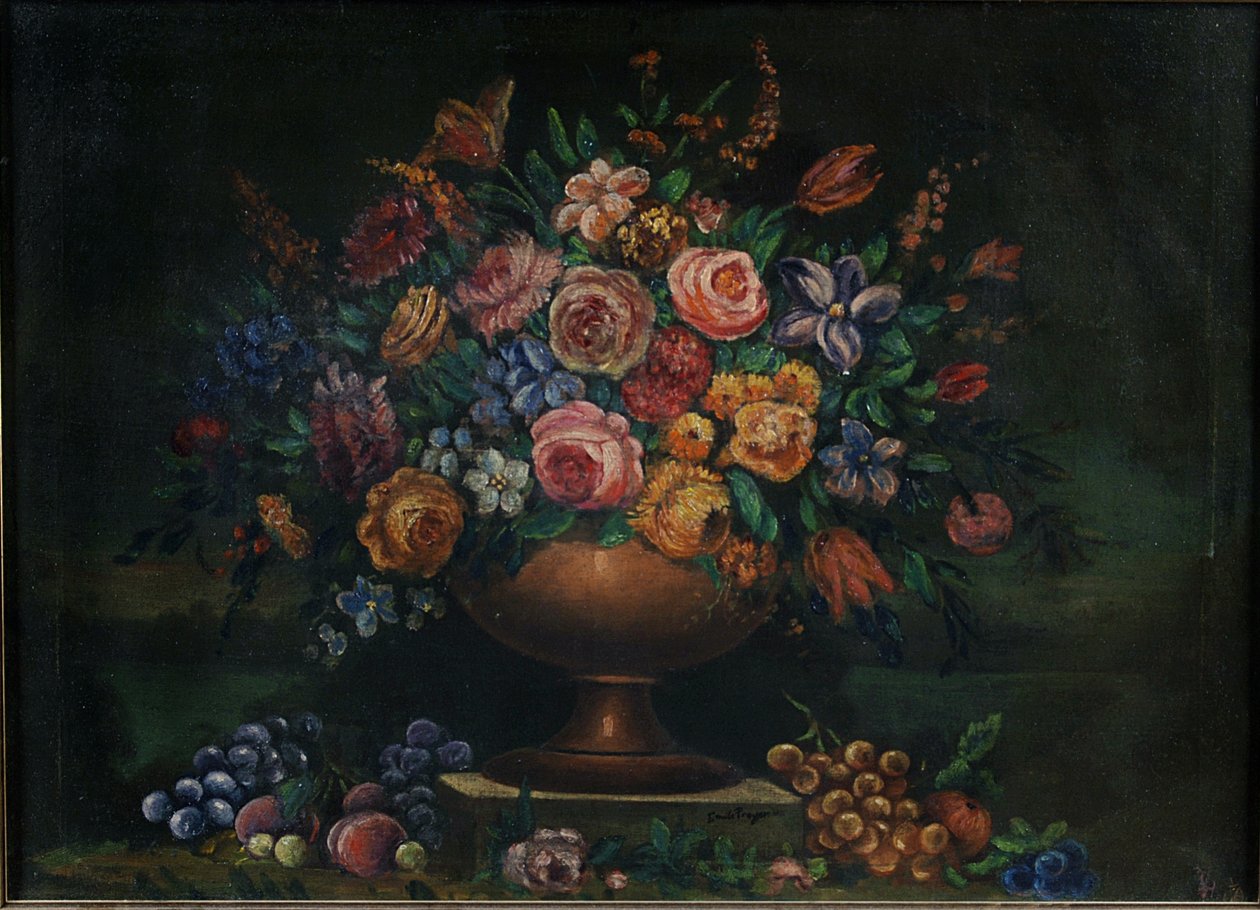 Vaas met bloemen door Emilie Preyer