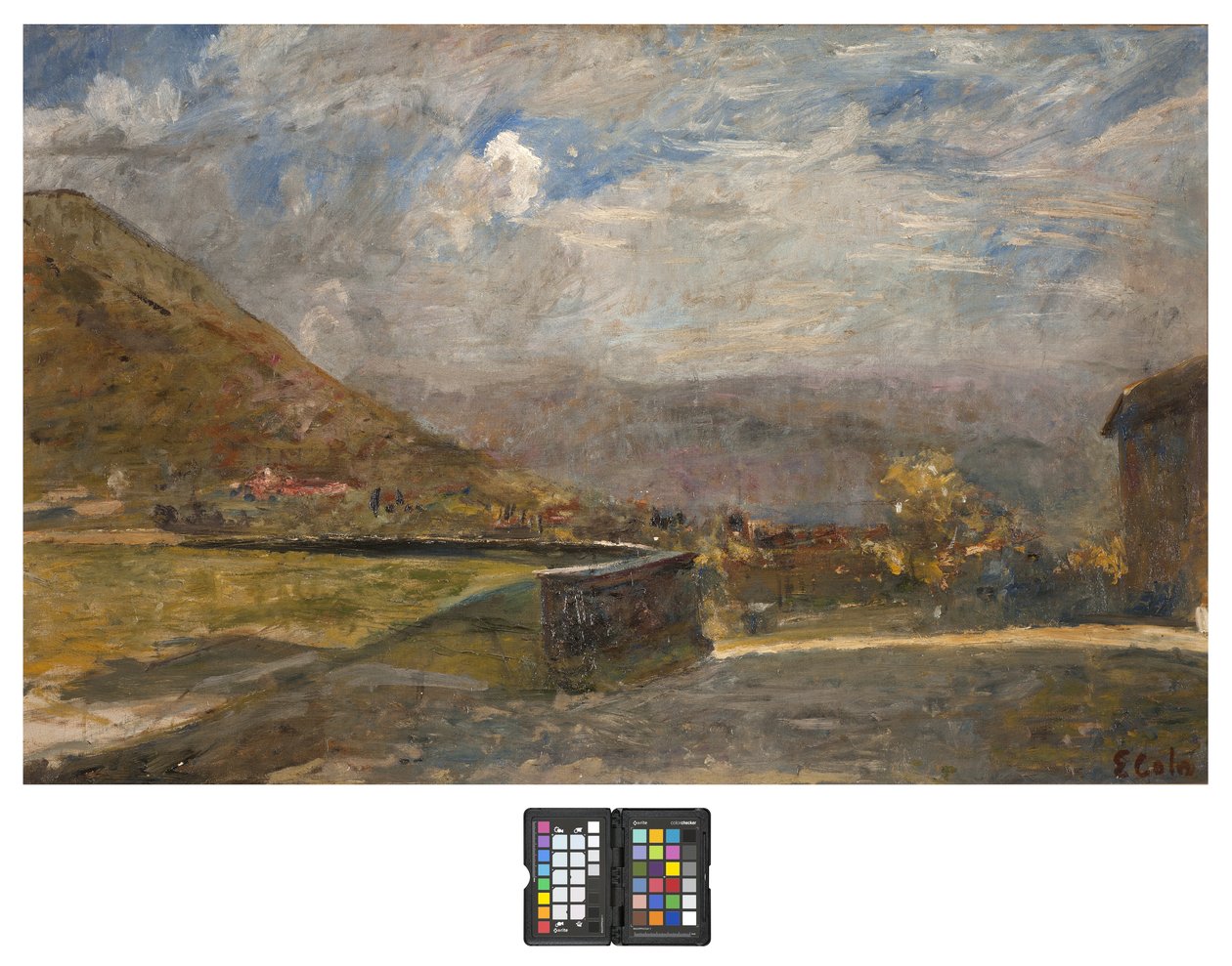 Heuvels in Brianza, 1915-20 door Emilio Gola