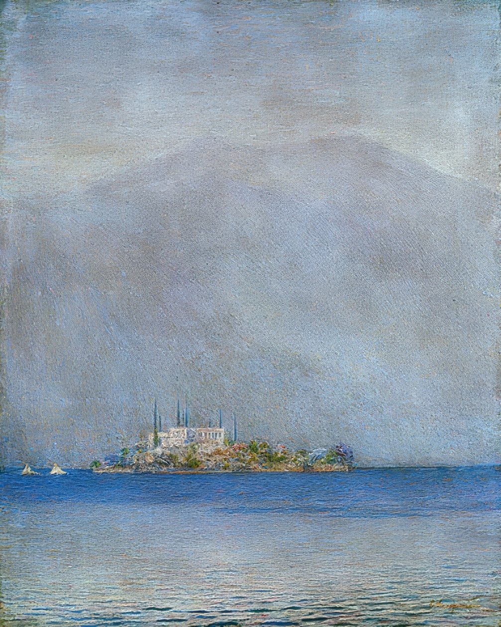 Isola San Giulio door Emilio Longoni