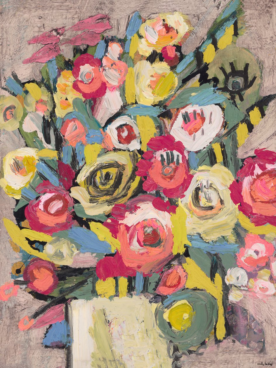 EFK0031, 2018 (olieverf op doek) door Emily Fox King