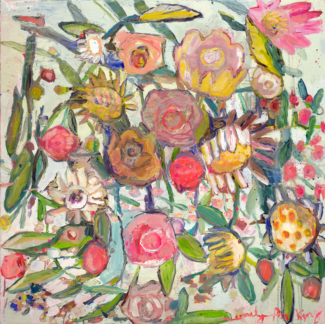 Verdriet, 2021 (olieverf op doek) door Emily Fox King