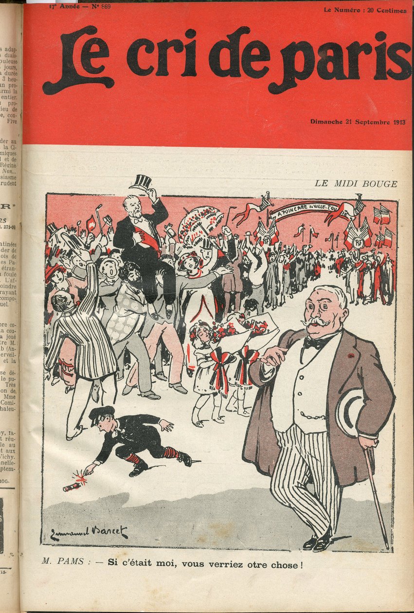 Omslag van Le Cri de Paris door Emmanuel Barcet