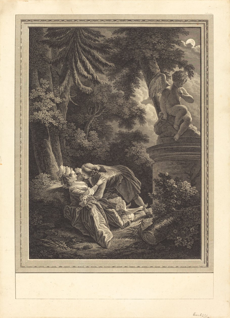 De Nacht door Emmanuel Jean Nepomucène de Ghendt after Pierre Antoine Baudouin