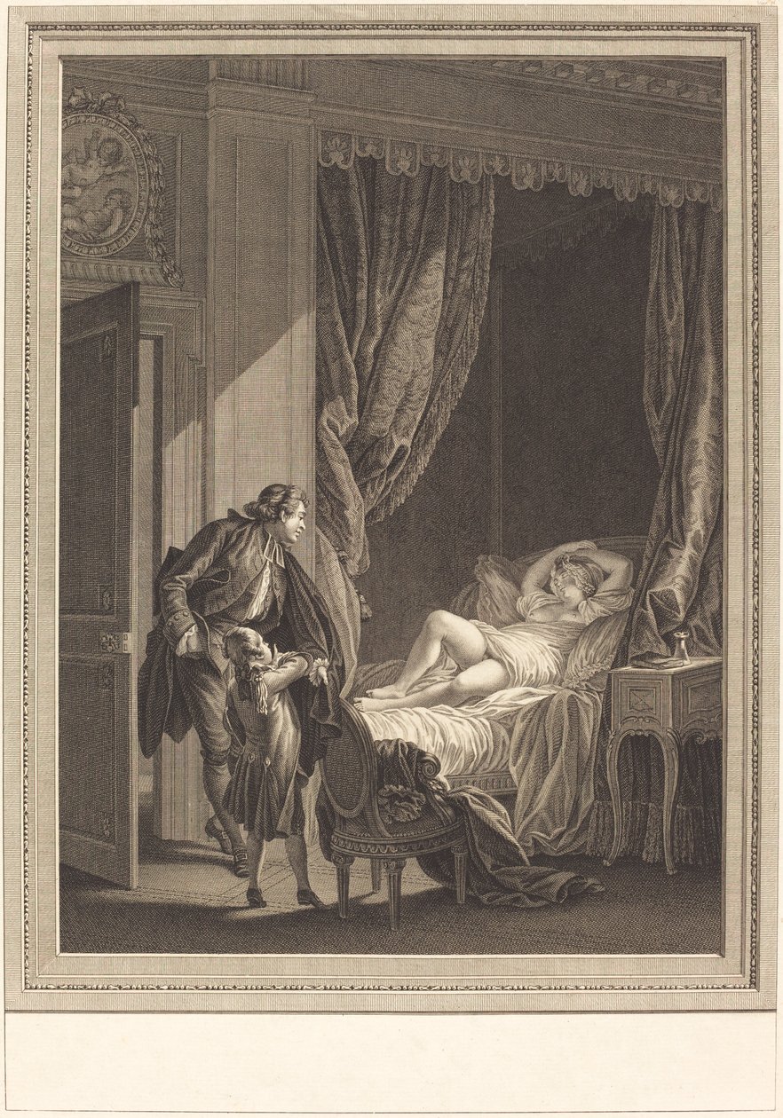 De Ochtend door Emmanuel Jean Nepomucène de Ghendt after Pierre Antoine Baudouin