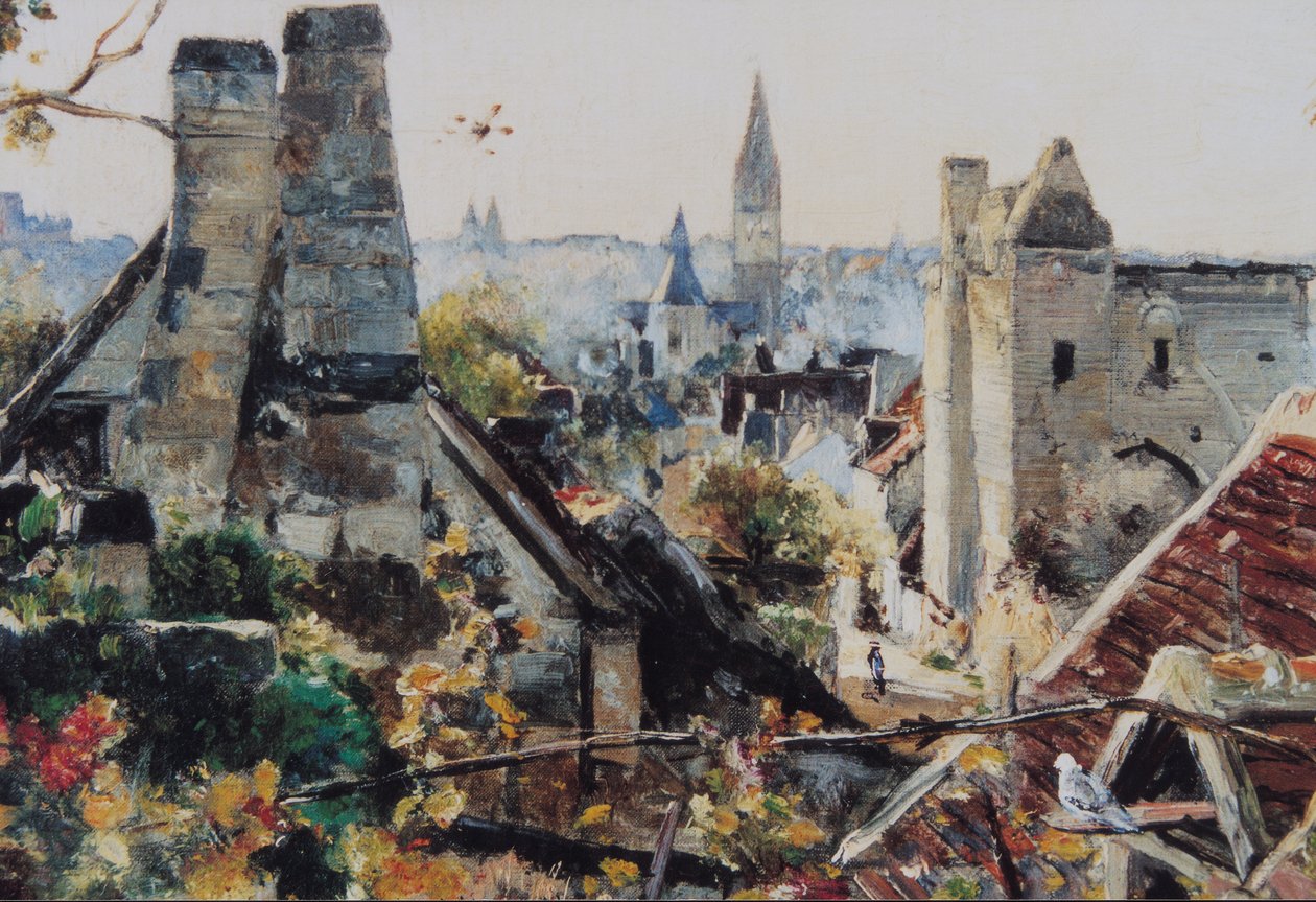 Beaulieu-lès-Loches oktober 1880-89 door Emmanuel Lansyer