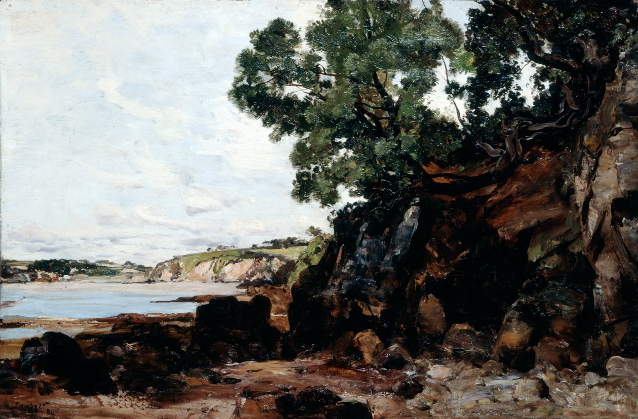 Douarnenez, 1884 door Emmanuel Lansyer